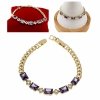 2498 Bransoletka elegancka złota cyrkonie 18,5cm pozłacana 14k Xuping 